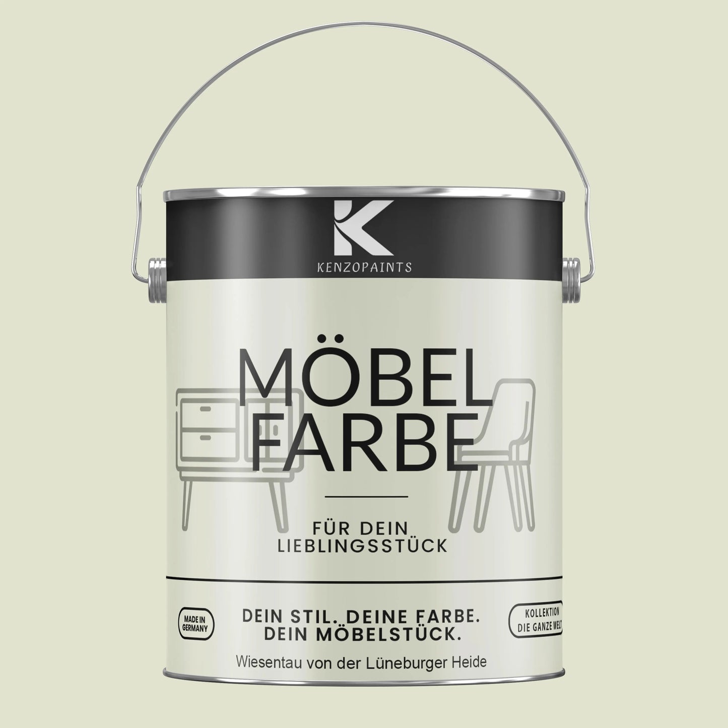 Kenzopaints Möbelfarbe - Wiesentau von der Lüneburger Heide