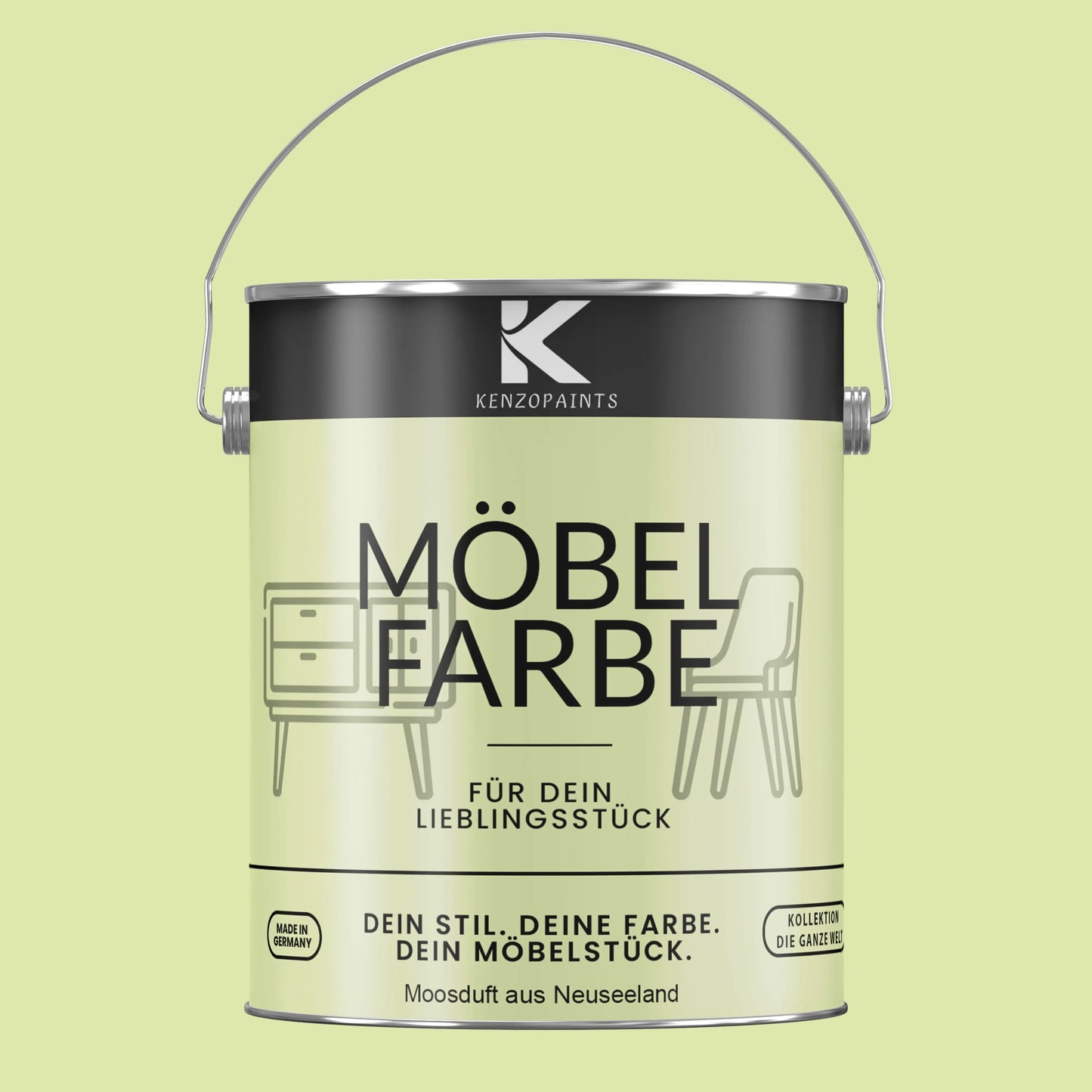 Kenzopaints Möbelfarbe - Moosduft aus Neuseeland