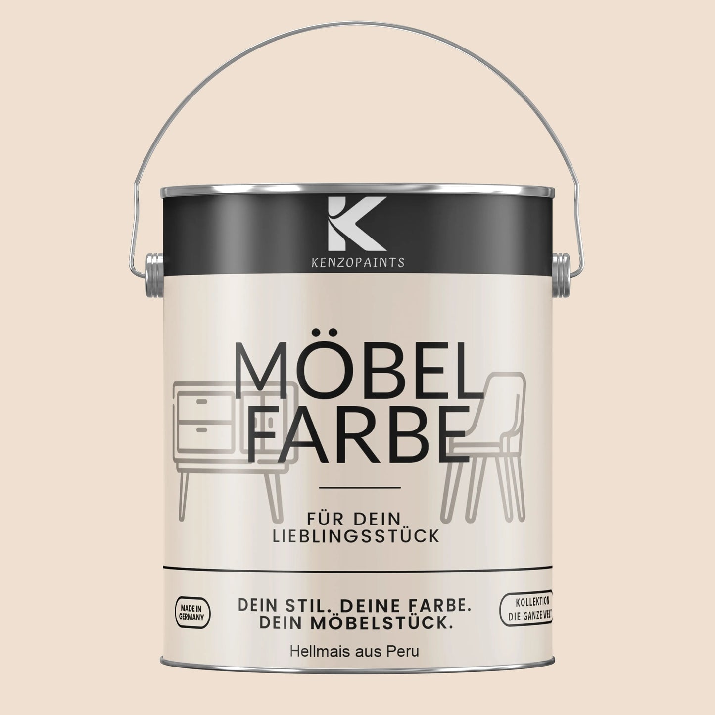 Kenzopaints Möbelfarbe - Hellmais von Peru