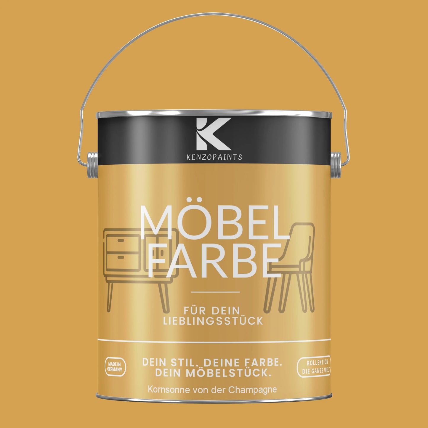 Kenzopaints Möbelfarbe - Kornsonne von der Champagne