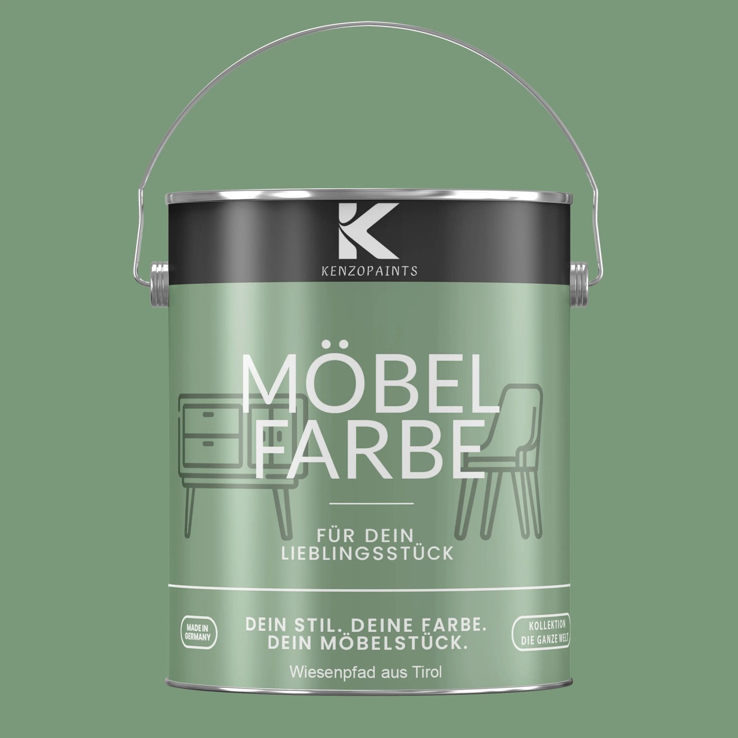 Kenzopaints Möbelfarbe - Wiesenpfad aus Tirol