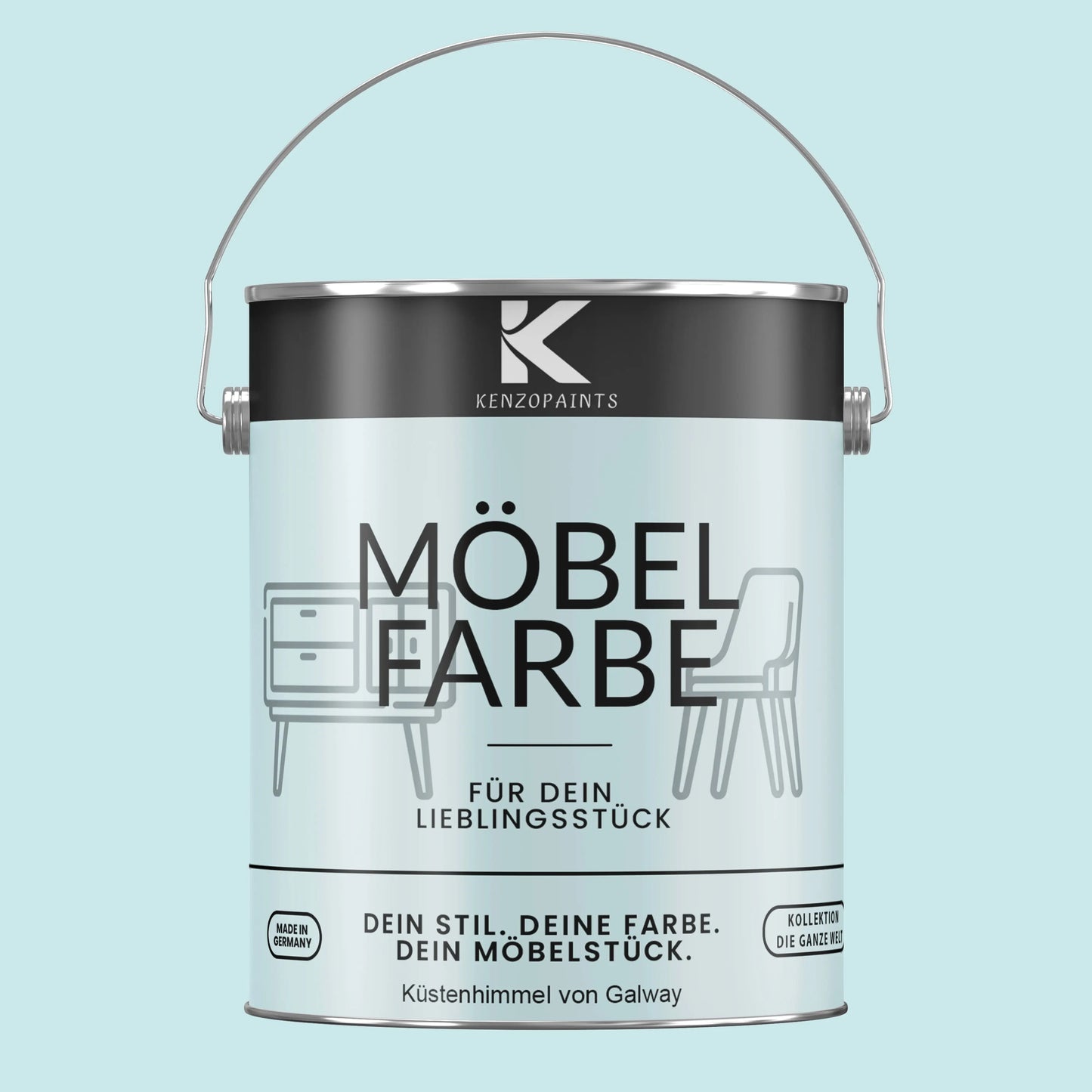 Kenzopaints Möbelfarbe - Küstenhimmel von Galway