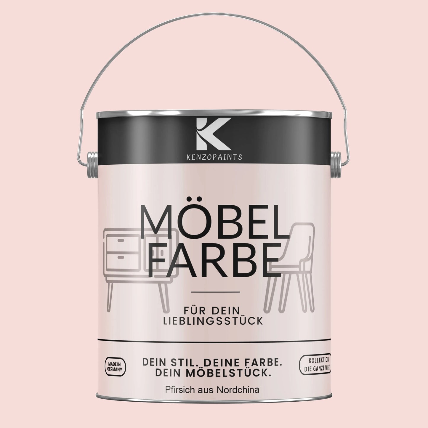 Kenzopaints Möbelfarbe - Pfirsich aus Nordchina