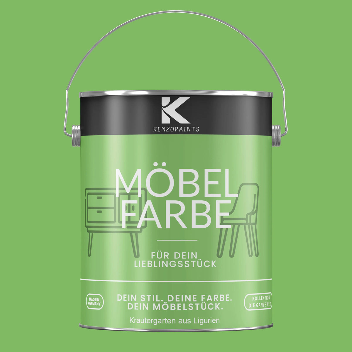 Kenzopaints Möbelfarbe - Kräutergarten aus Ligurien
