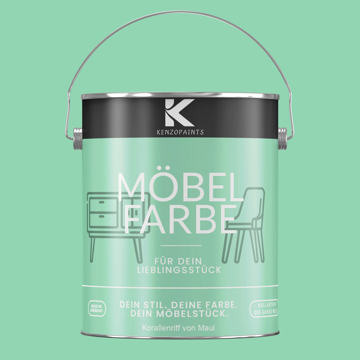 Kenzopaints Möbelfarbe - Korallenriff von Maui