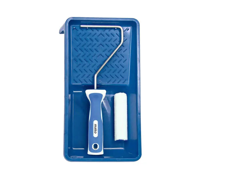 Mako Premium Lackroller-Set 10cm Farbwanne+Bügel+Rolle