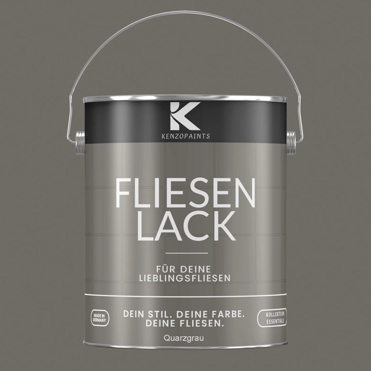 Kenzopaints Fliesenlack Fliesenfarbe - Quarzgrau (RAL 7039) Kenzopaints