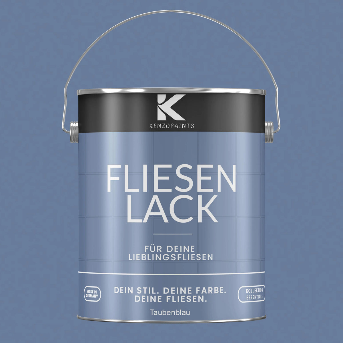 Kenzopaints Fliesenlack Fliesenfarbe - Taubenblau (RAL 5014) Kenzopaints