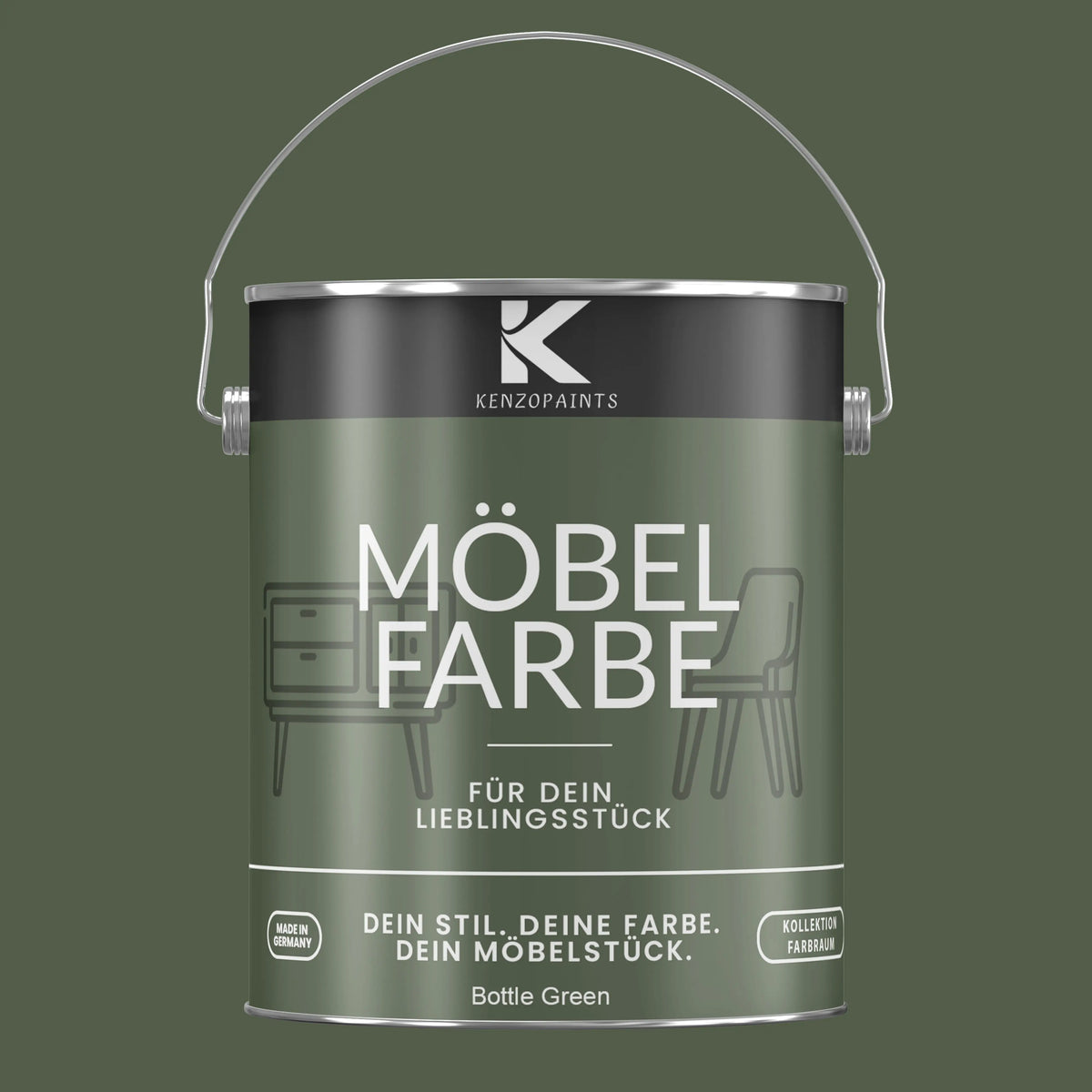 Kenzopaints Möbelfarbe - Bottle Green - Kenzopaints