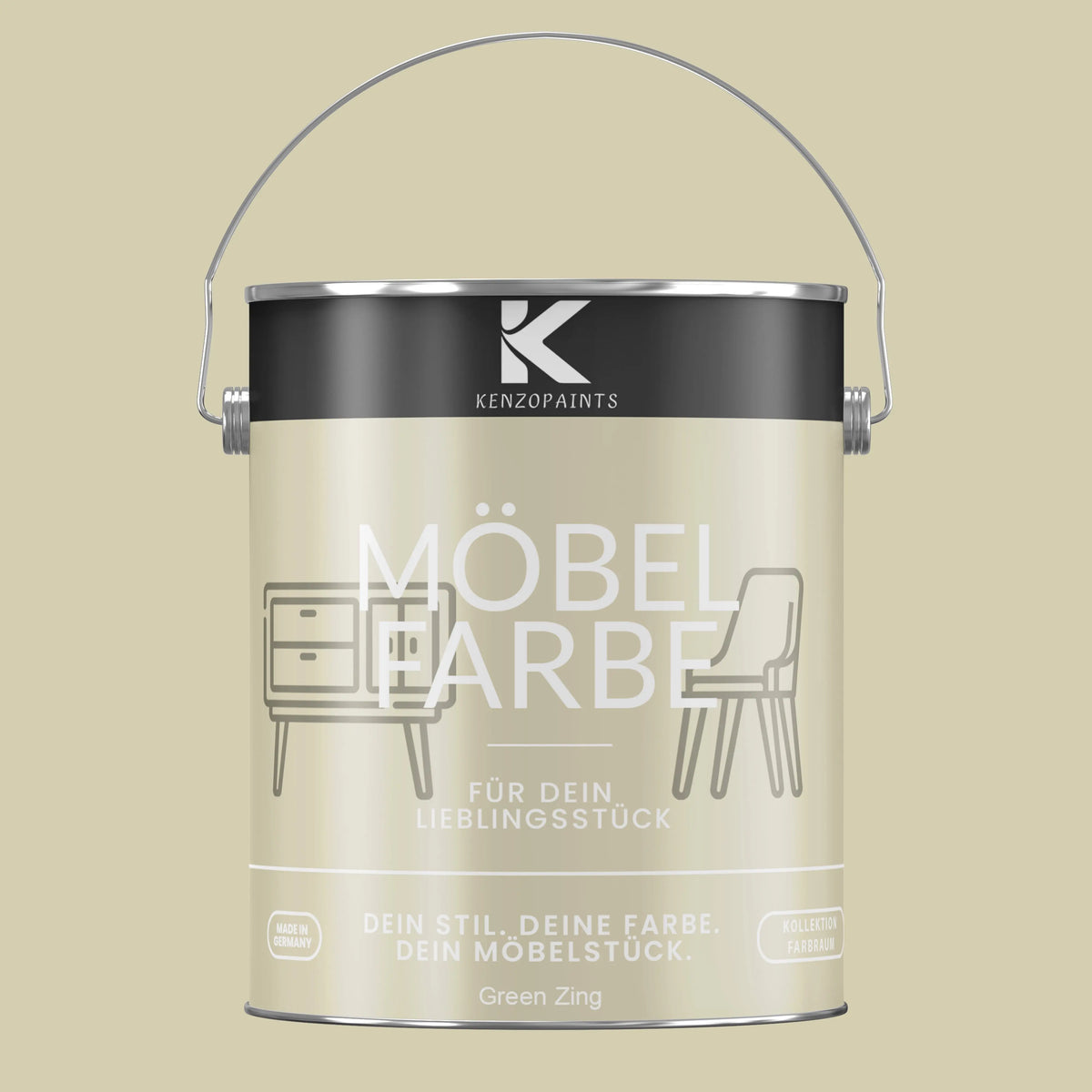Kenzopaints Möbelfarbe - Green Zing - Kenzopaints