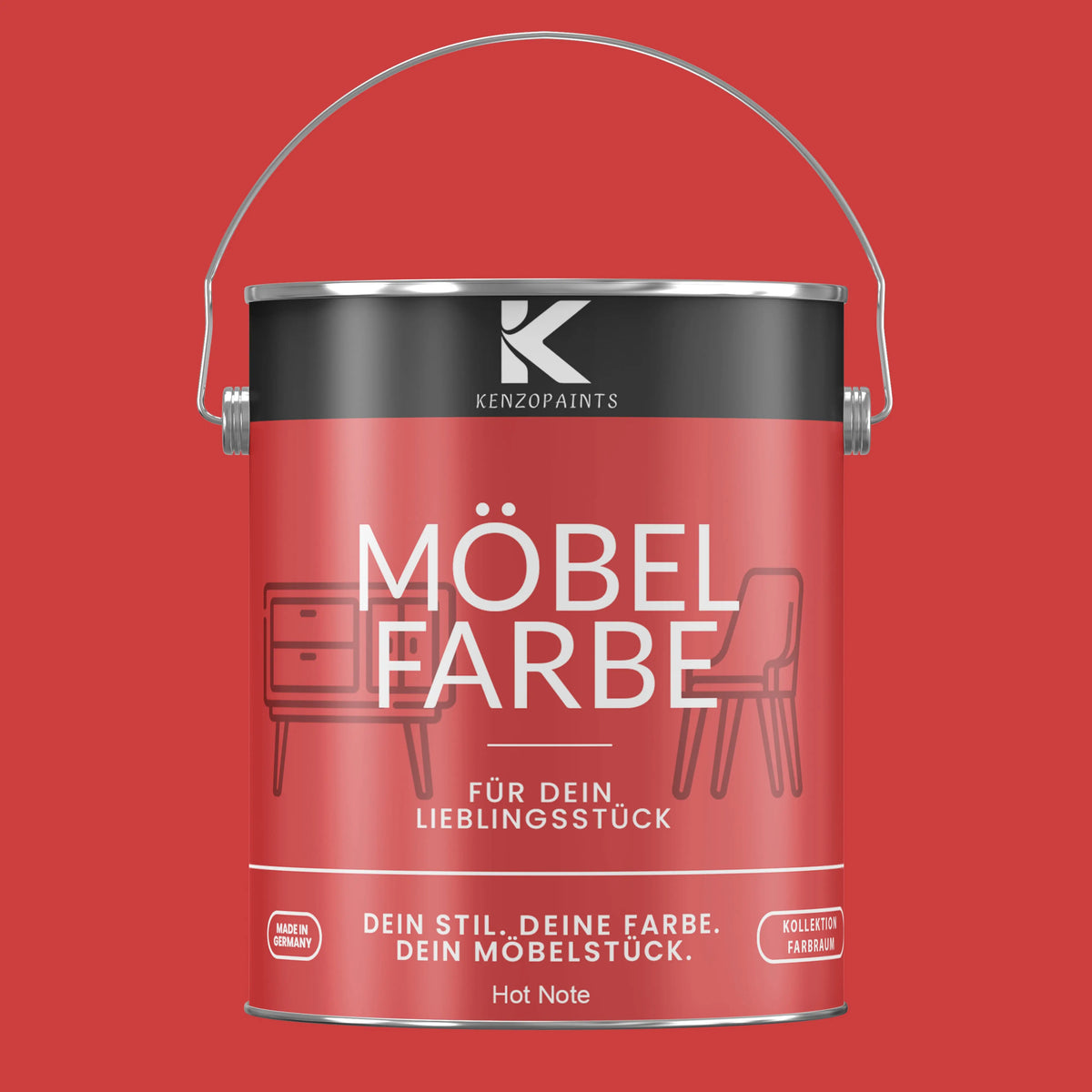 Kenzopaints Möbelfarbe - Hot Note Kenzopaints