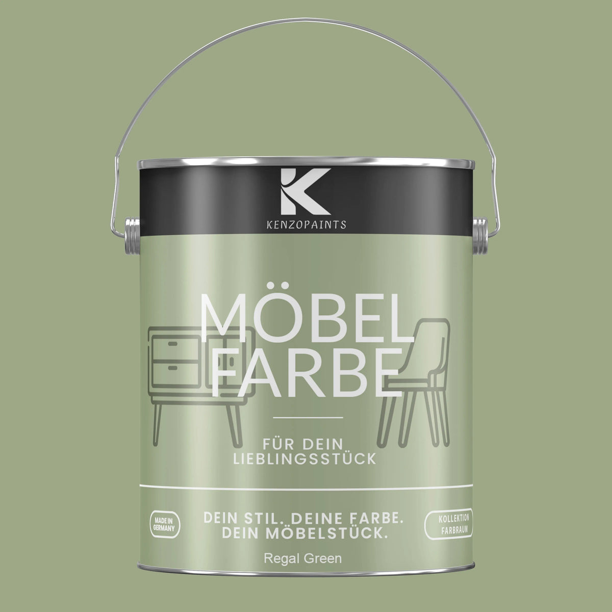 Kenzopaints Möbelfarbe - Regal Green - Kenzopaints