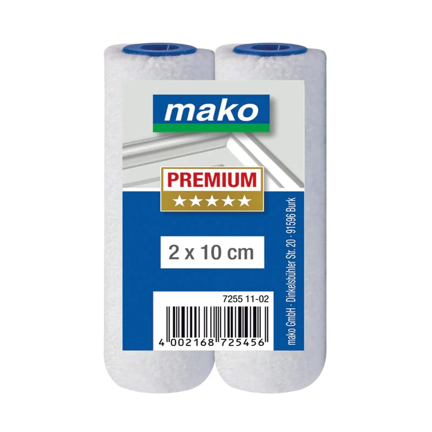 Mako Premium Ersatzwalzen 2x10cm Ersatzrolle