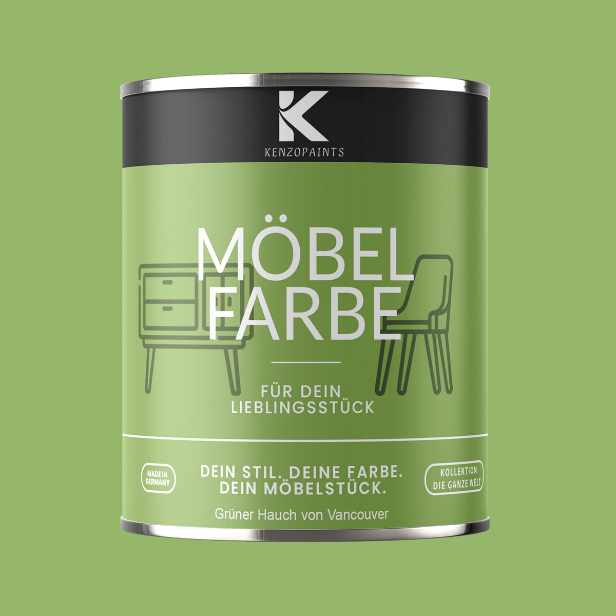 Kenzopaints Möbelfarbe - Grüner Hauch von Vancouver