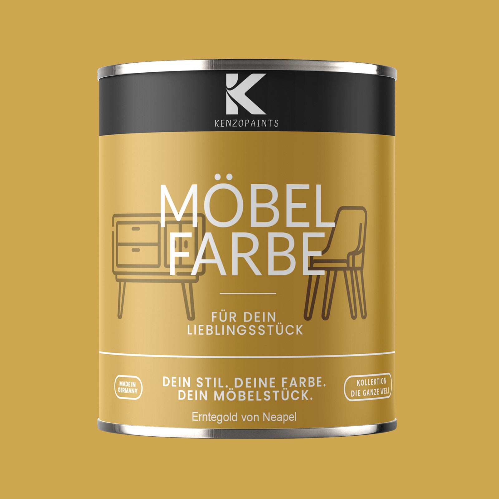 Kenzopaints Möbelfarbe - Erntegold von Neapel