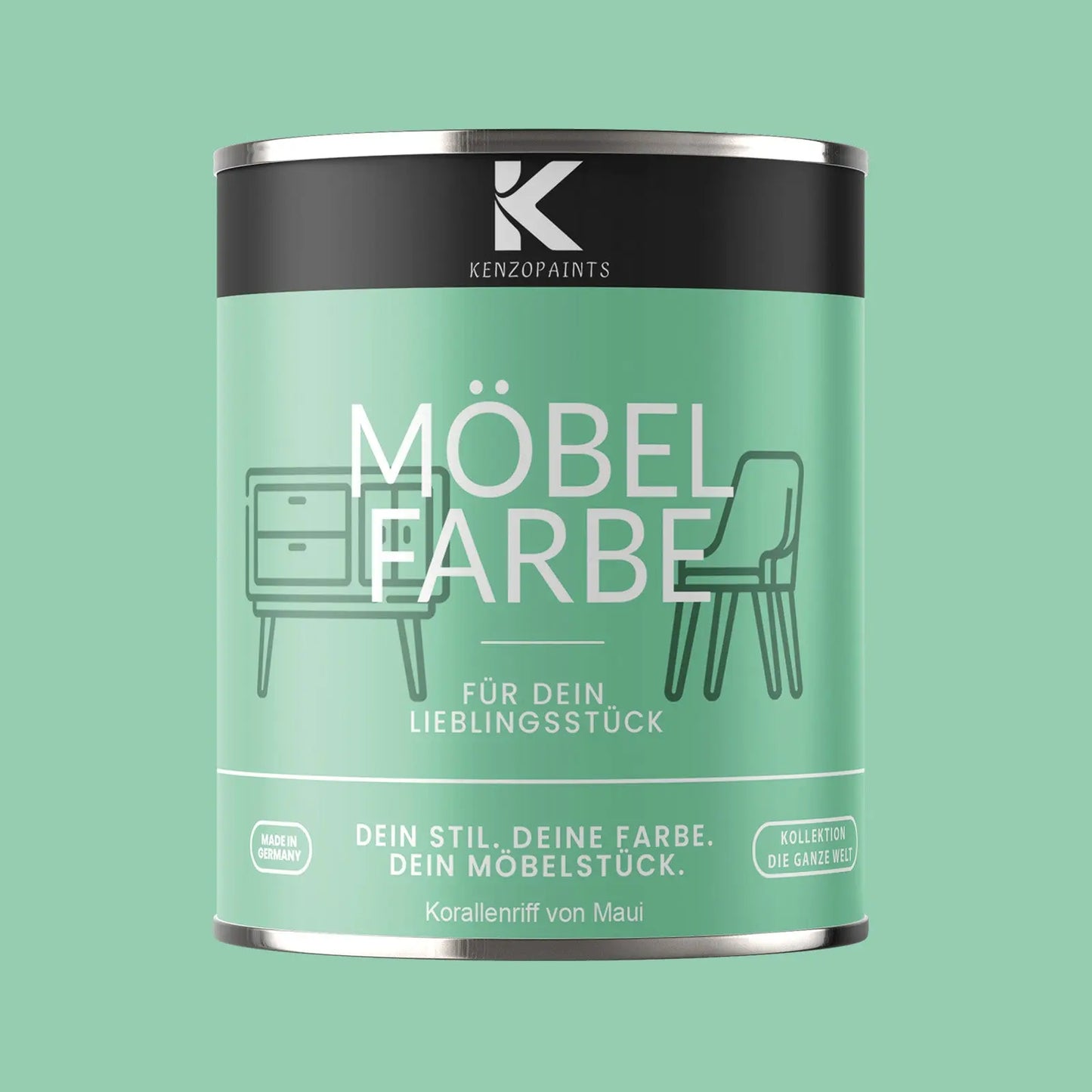 Kenzopaints Möbelfarbe - Korallenriff von Maui