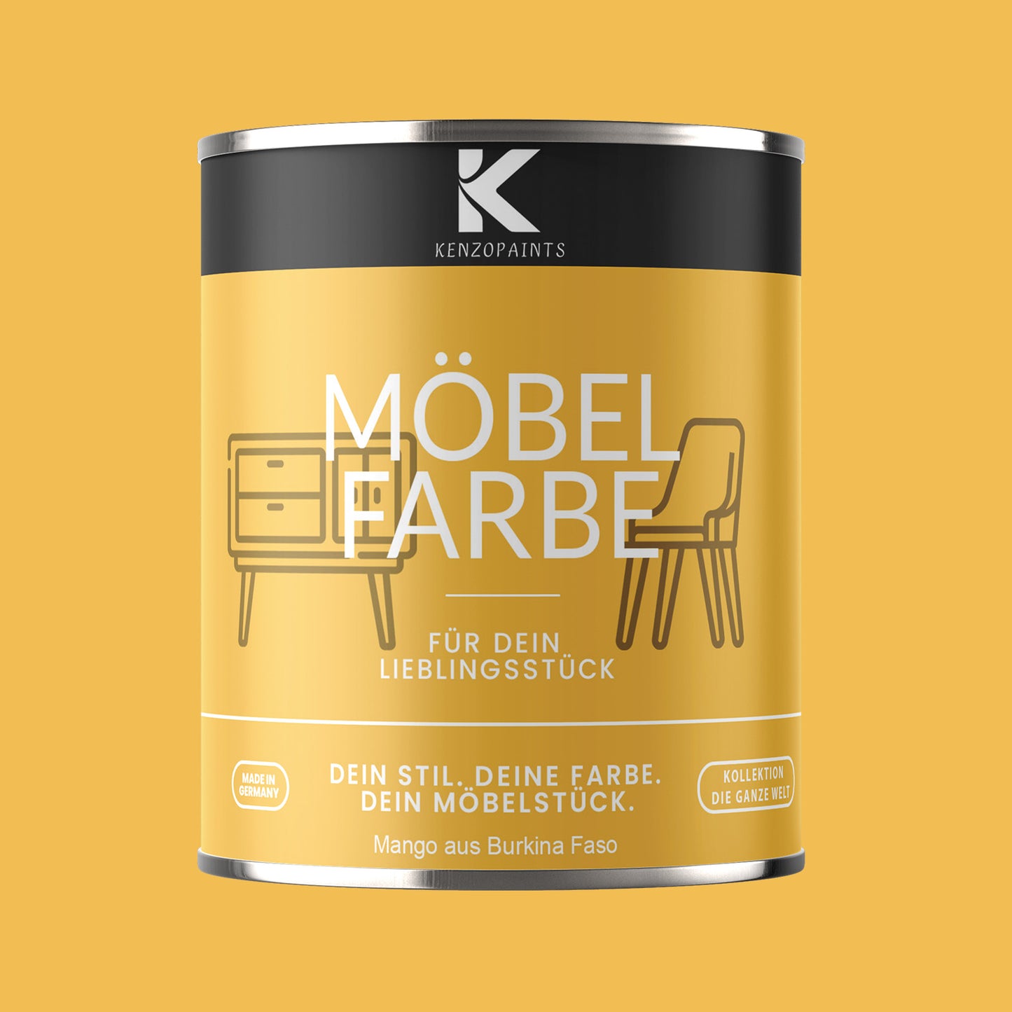 Kenzopaints Möbelfarbe - Mango aus Burkina Faso