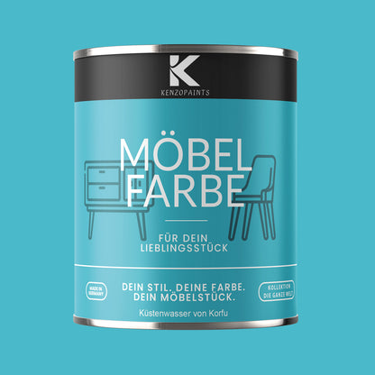 Kenzopaints Möbelfarbe - Küstenwasser von Korfu