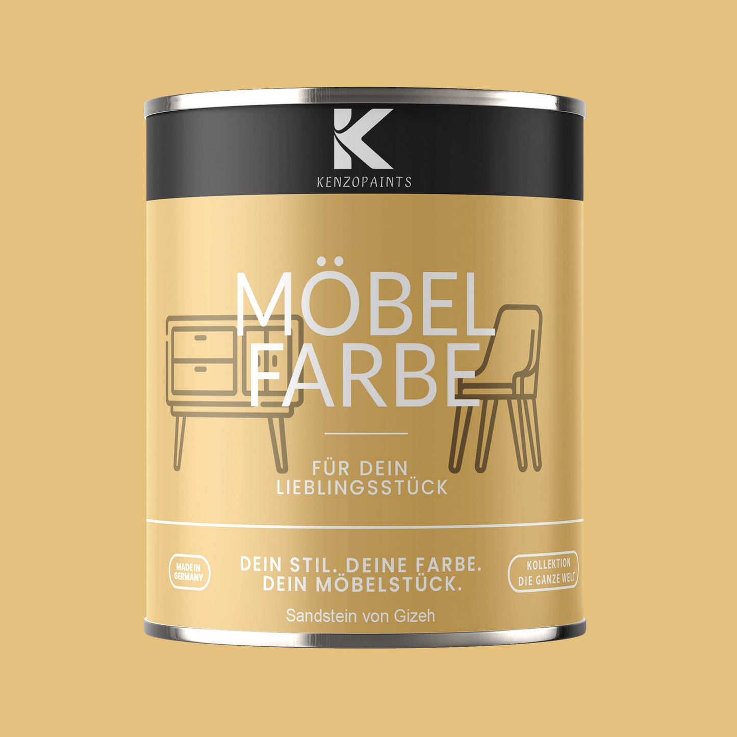 Kenzopaints Möbelfarbe - Sandstein von Gizeh