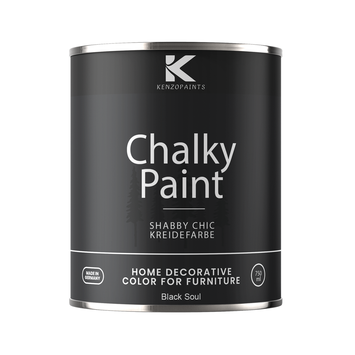 Kenzopaints Chalky Paint - Black Soul