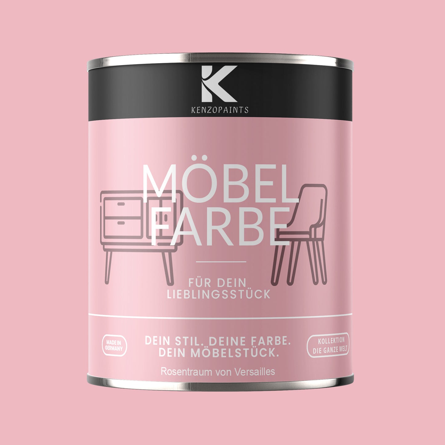 Kenzopaints Möbelfarbe - Rosentraum von Versailles