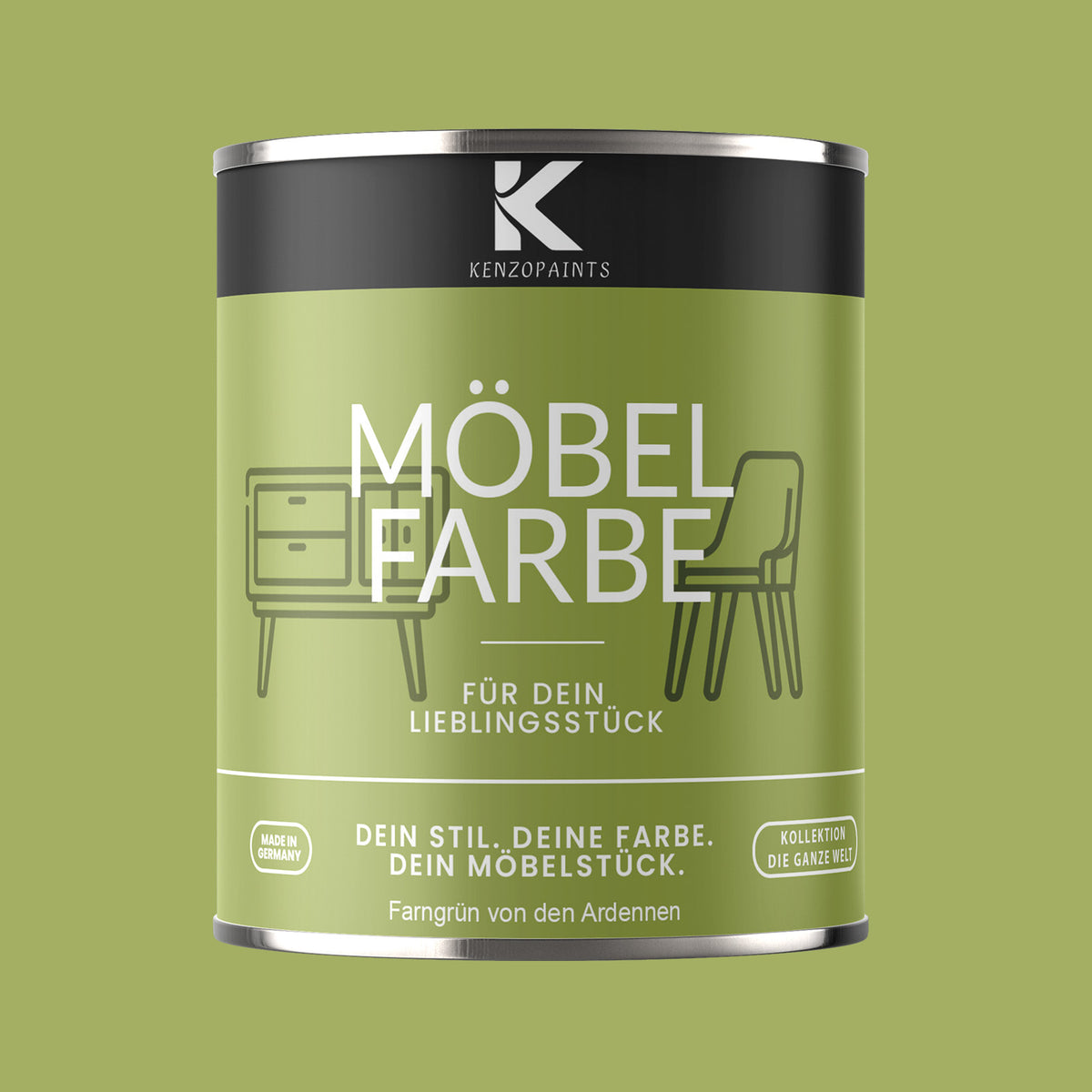 Kenzopaints Möbelfarbe - Farngrün von den Adrennen