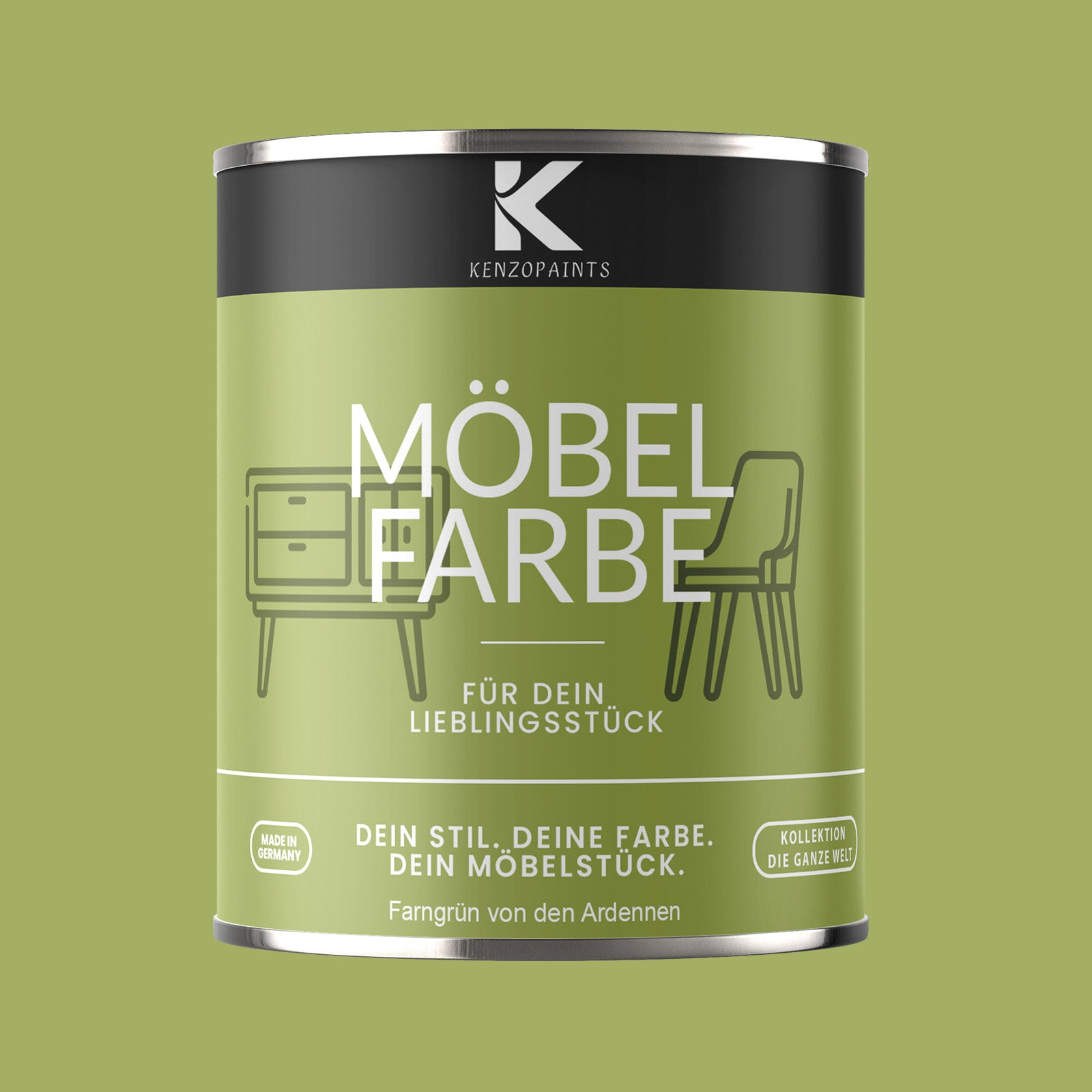 Kenzopaints Möbelfarbe - Farngrün von den Adrennen
