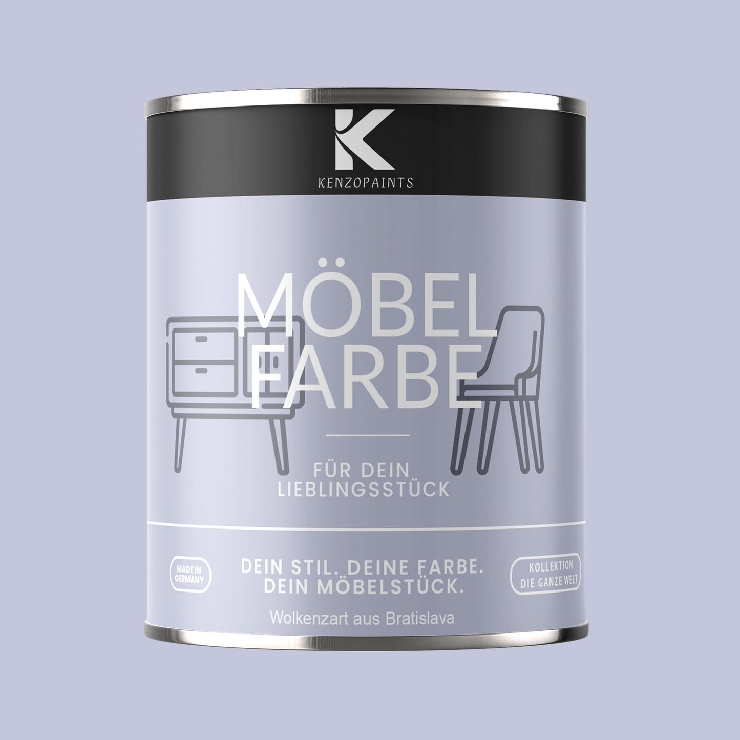 Kenzopaints Möbelfarbe - Wolkenzart aus Bratislava
