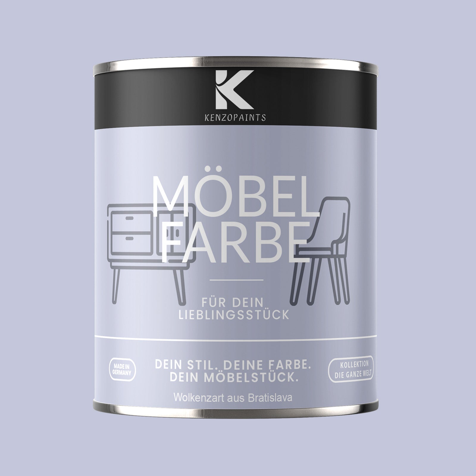 Kenzopaints Möbelfarbe - Wolkenzart aus Bratislava