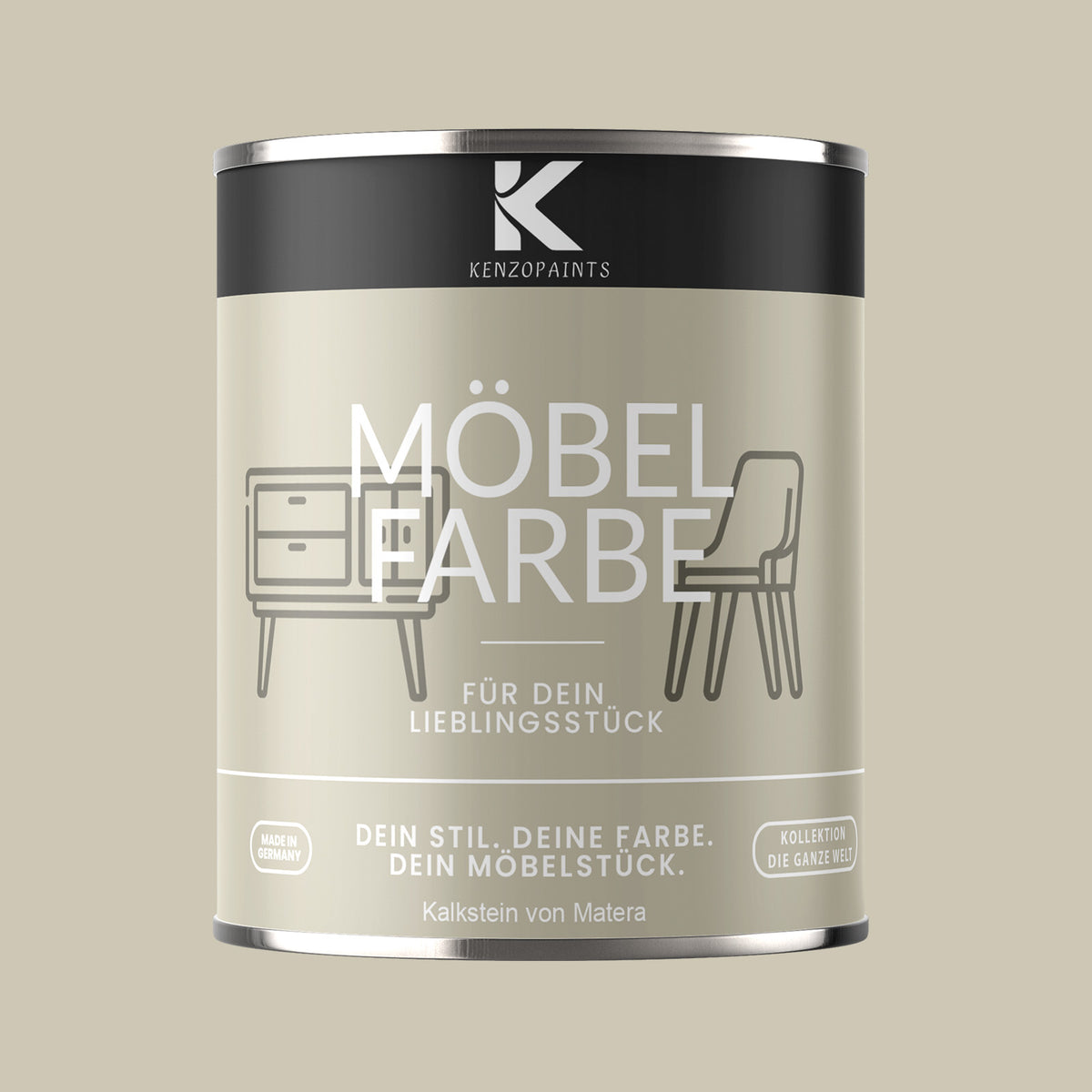 Kenzopaints Möbelfarbe - Kalkstein von Matera