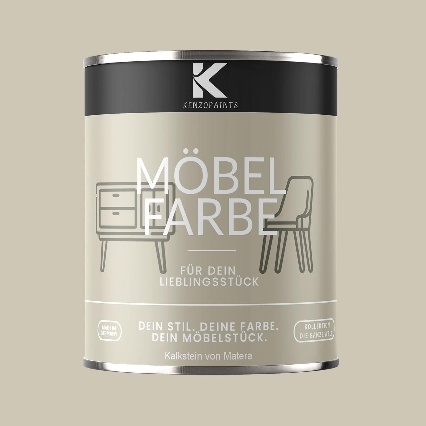 Kenzopaints Möbelfarbe - Kalkstein von Matera