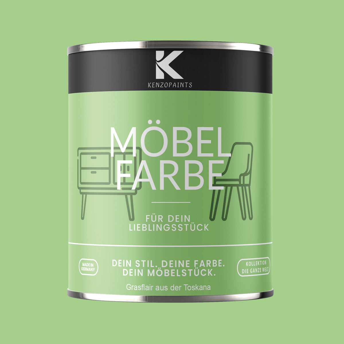 Kenzopaints Möbelfarbe - Grasflair aus der Toskana