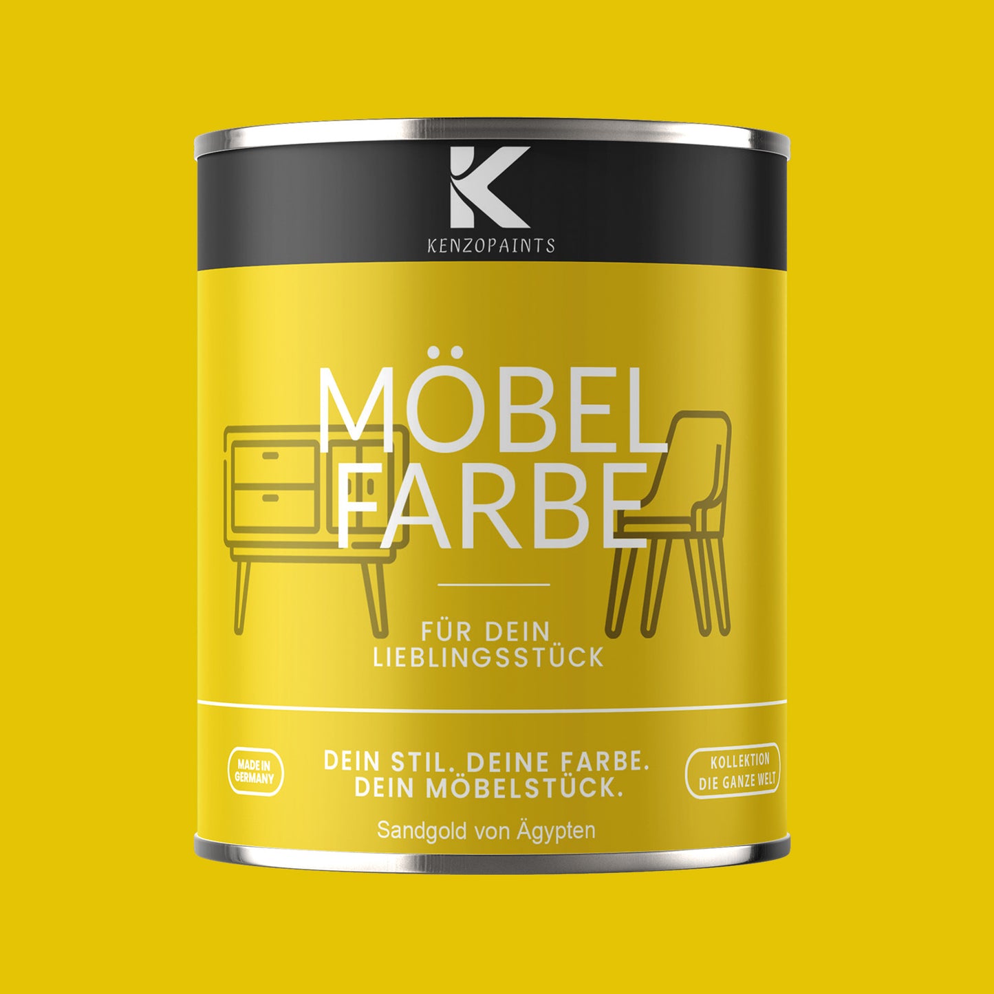 Kenzopaints Möbelfarbe - Sandgold von Ägypten