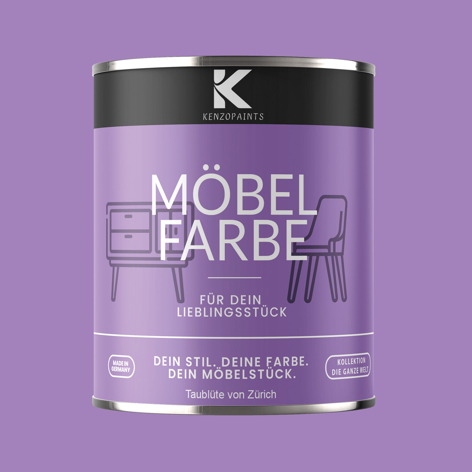 Kenzopaints Möbelfarbe - Taublüte von Zürich
