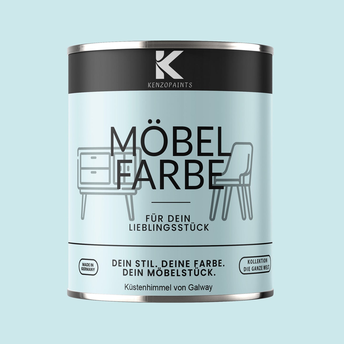 Kenzopaints Möbelfarbe - Küstenhimmel von Galway