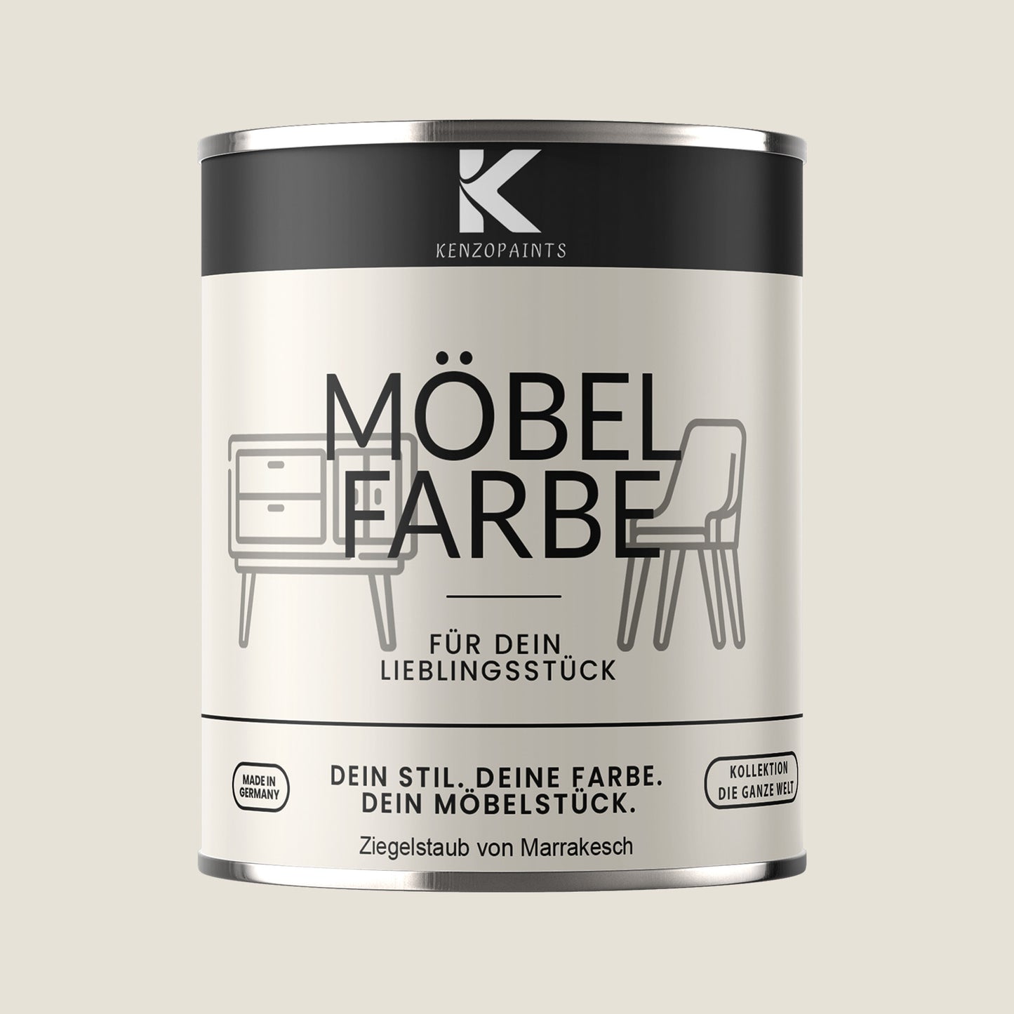 Kenzopaints Möbelfarbe - Ziegelstaub von Marrakesch