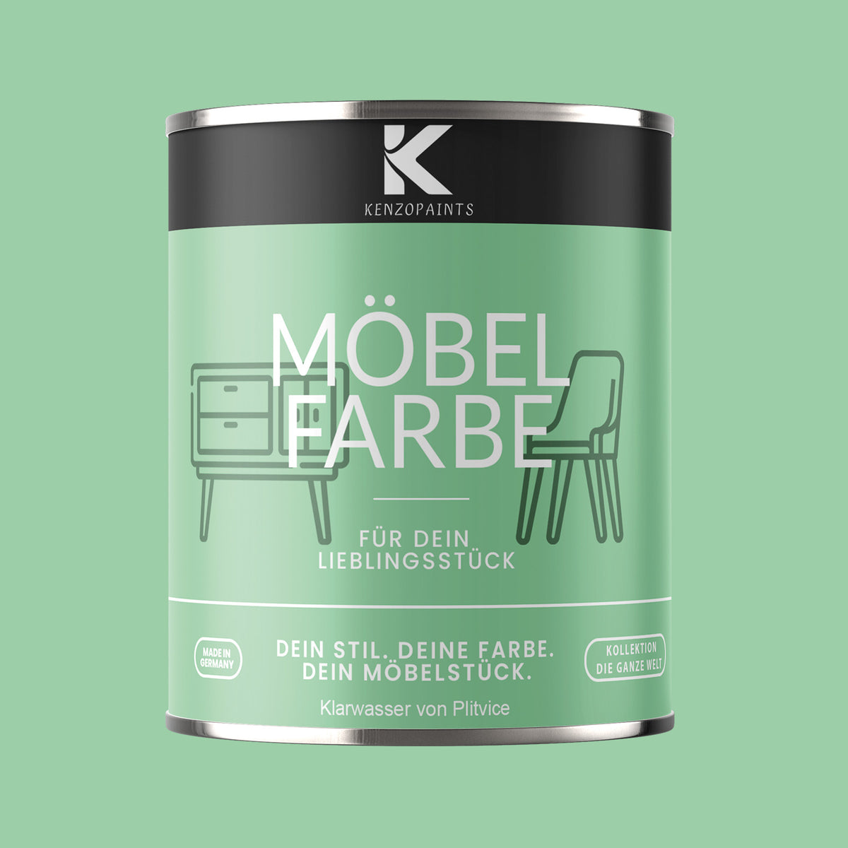 Kenzopaints Möbelfarbe - Klarwasser aus Plitvice