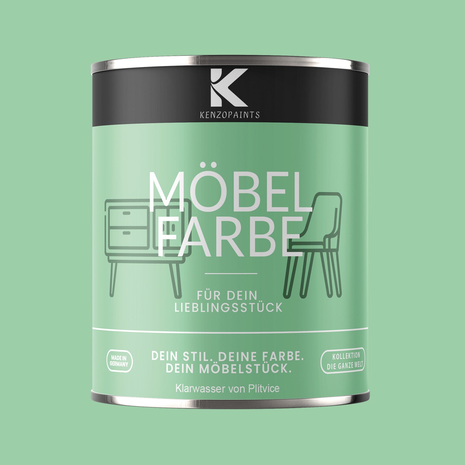 Kenzopaints Möbelfarbe - Klarwasser aus Plitvice