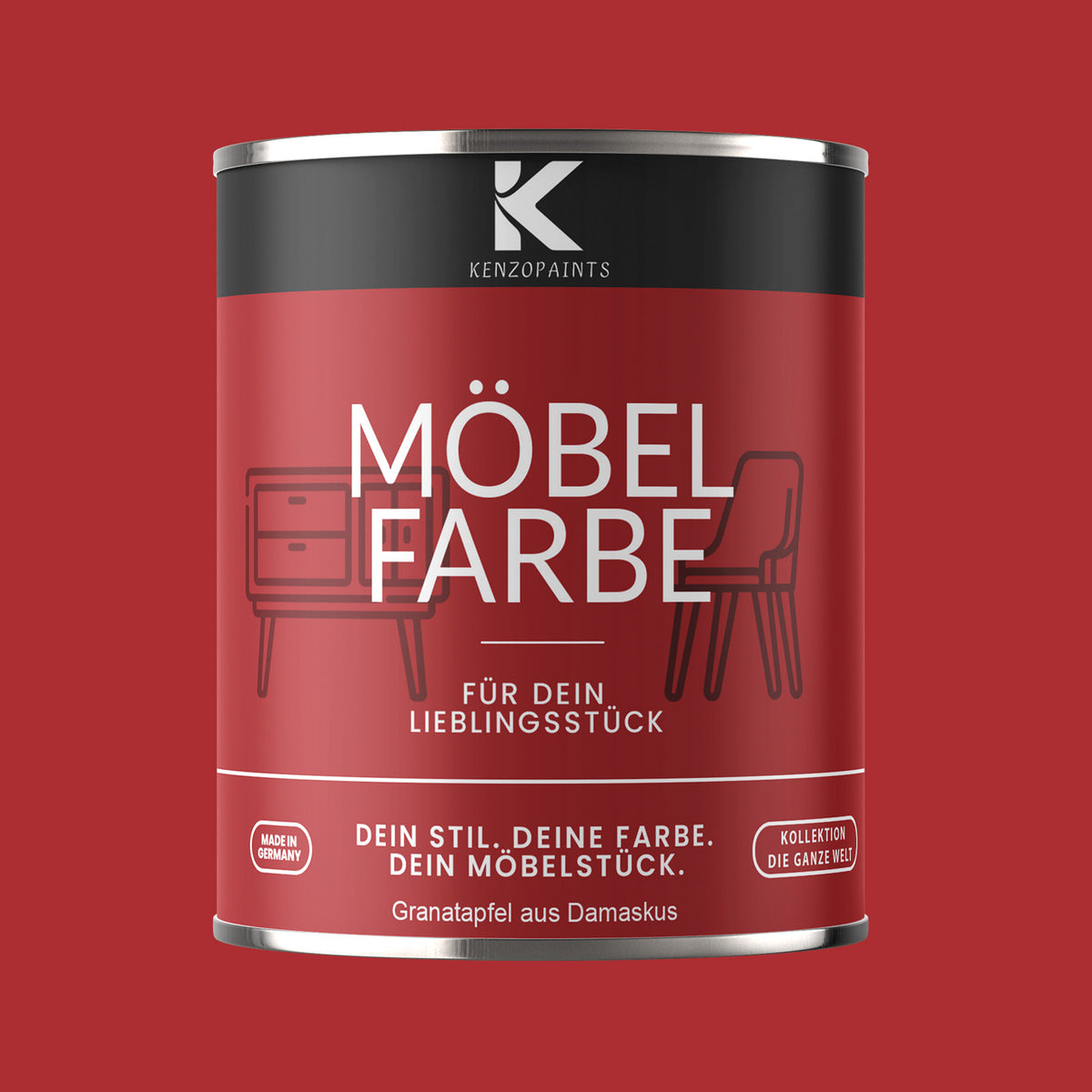 Kenzopaints Möbelfarbe - Granatapfel aus Damaskus