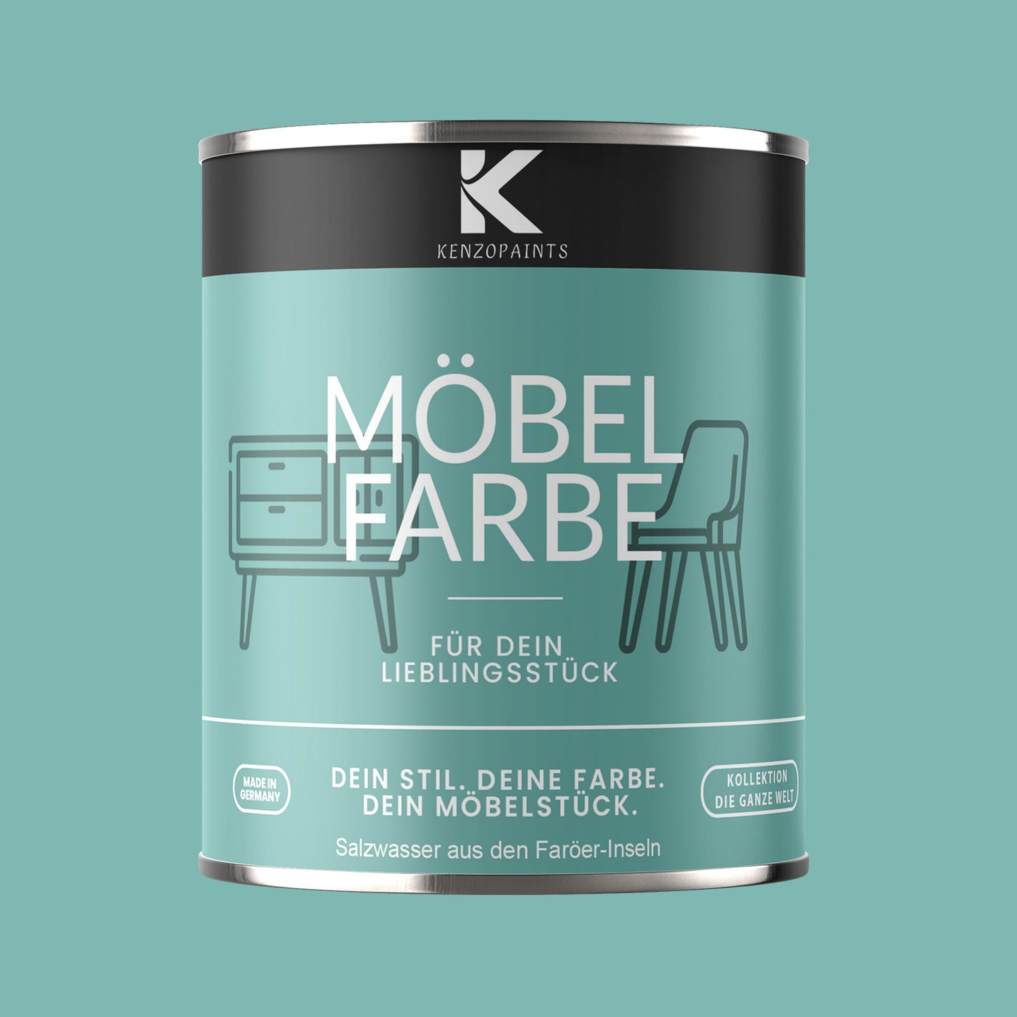 Kenzopaints Möbelfarbe - Salzwasser aus den Faröer-Inseln