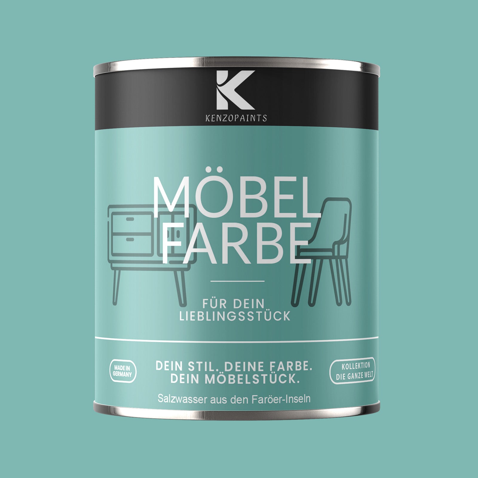 Kenzopaints Möbelfarbe - Salzwasser aus den Faröer-Inseln