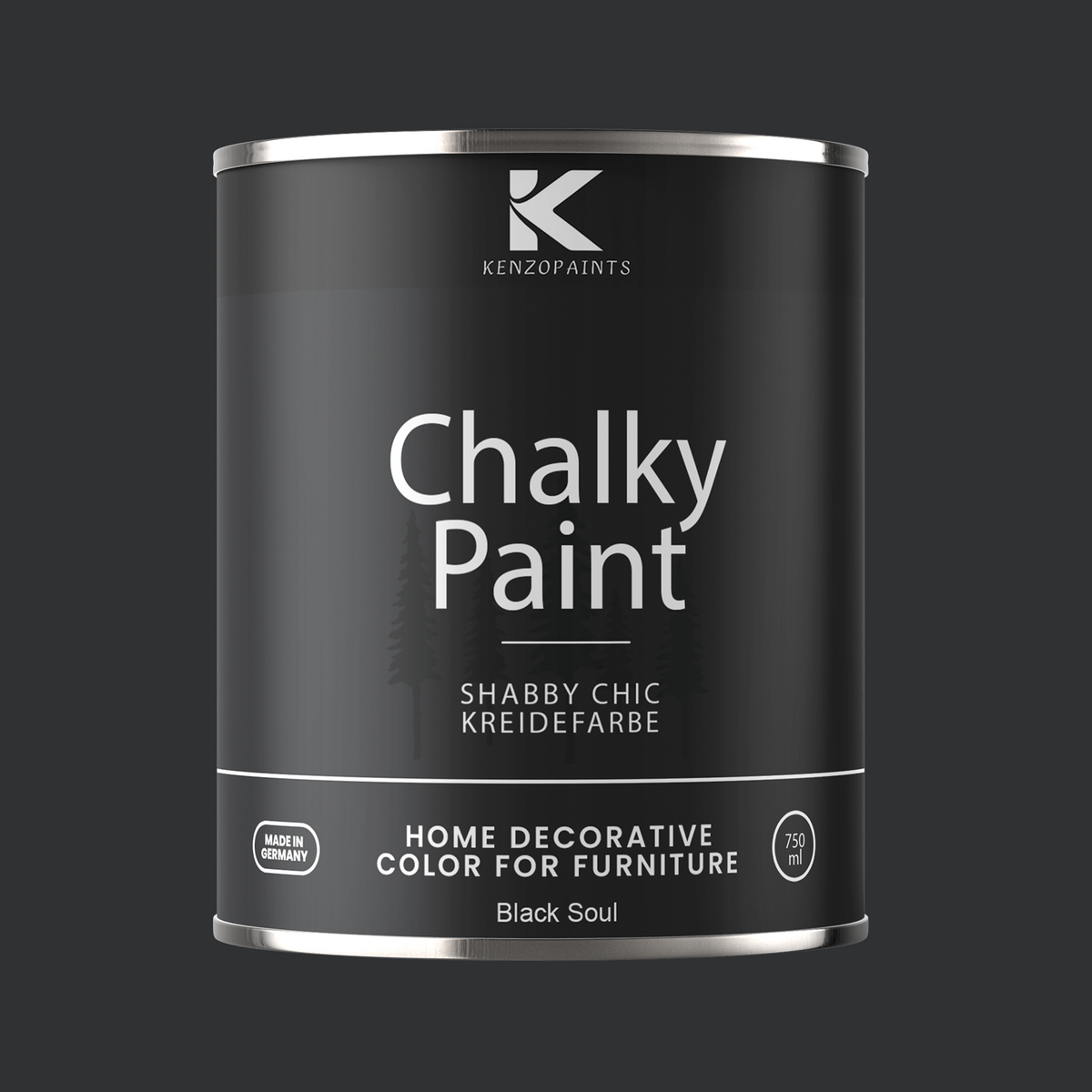 Kenzopaints Chalky Paint - Black Soul
