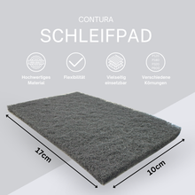 Contura Schleifvlies Set 100x170mm 4 Stück P120-P600 Schleifpads für Metall Holz Stahl Kunststoff