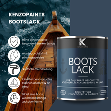 Kenzopaints Bootslack Holzsiegel Klarlack - Glänzend