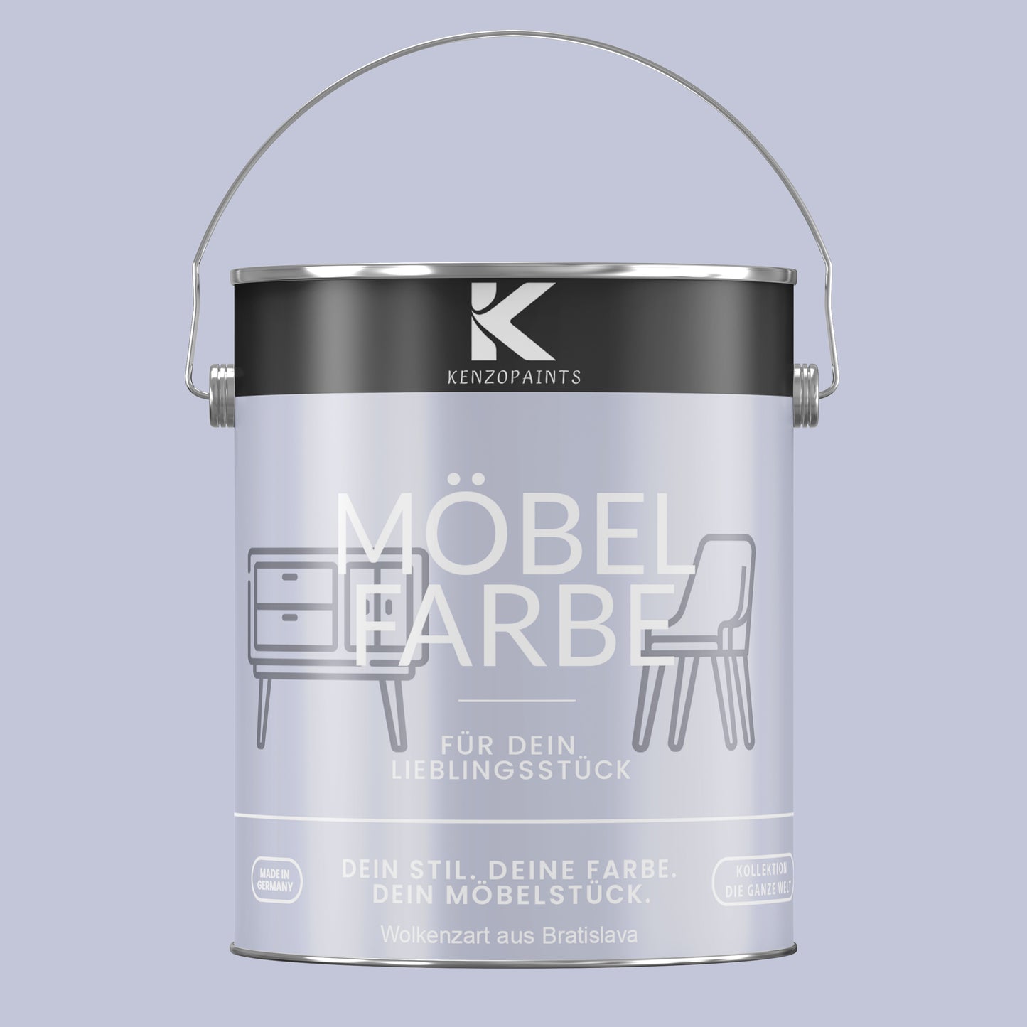 Kenzopaints Möbelfarbe - Wolkenzart aus Bratislava
