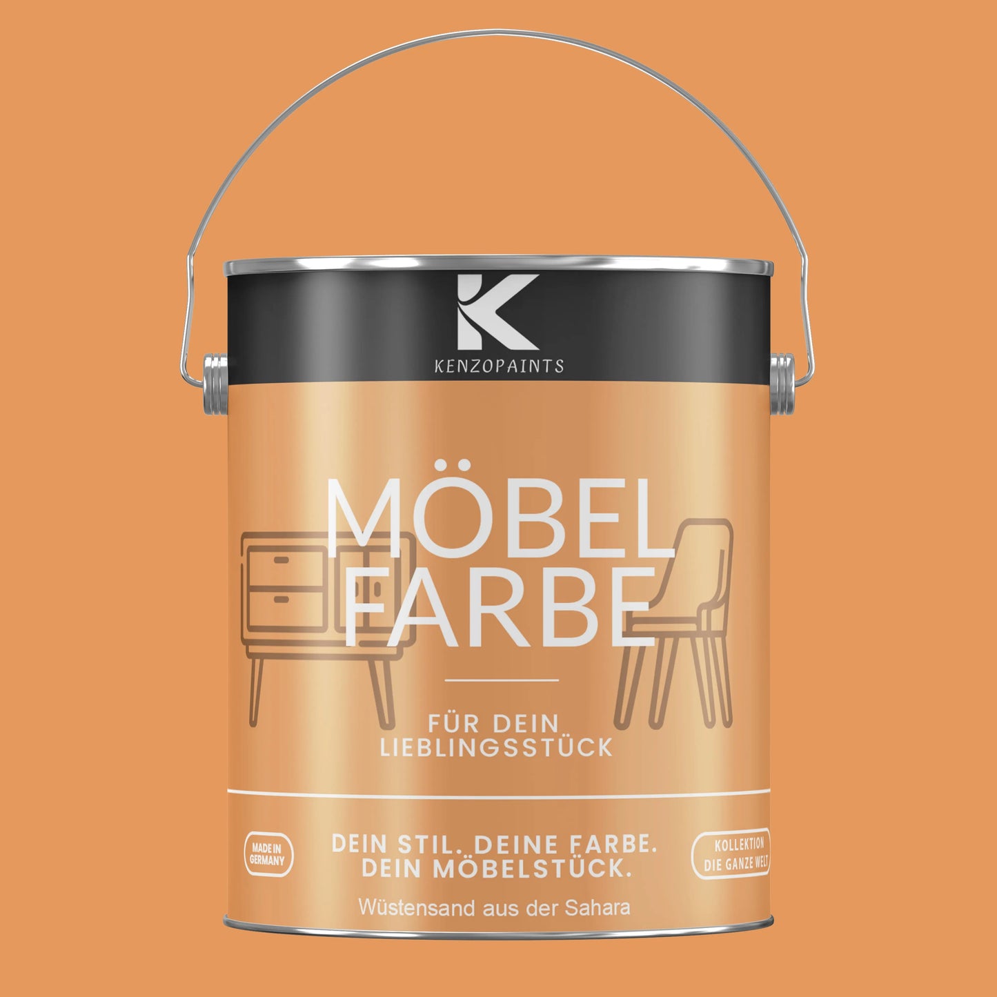 Kenzopaints Möbelfarbe - Wüstensand aus der Sahara