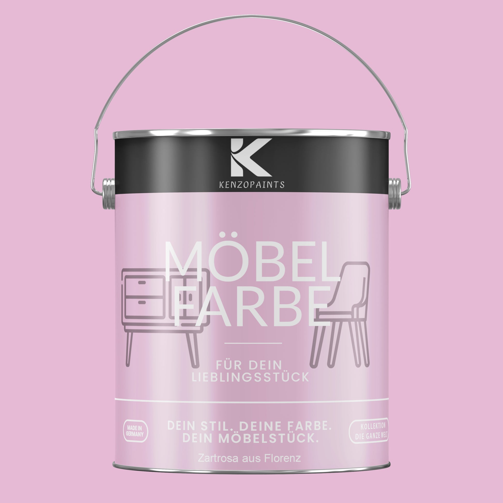 Kenzopaints Möbelfarbe - Zartrosa aus Florenz