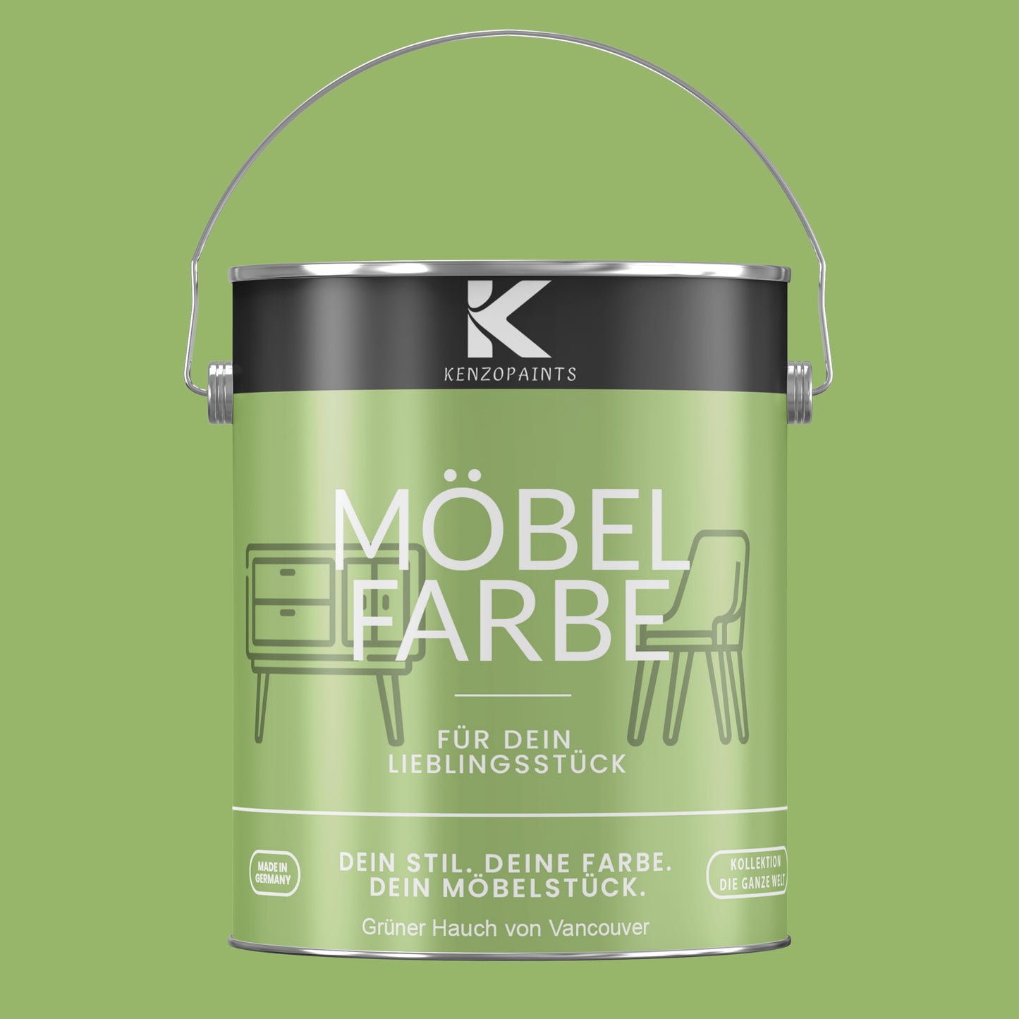 Kenzopaints Möbelfarbe - Grüner Hauch von Vancouver