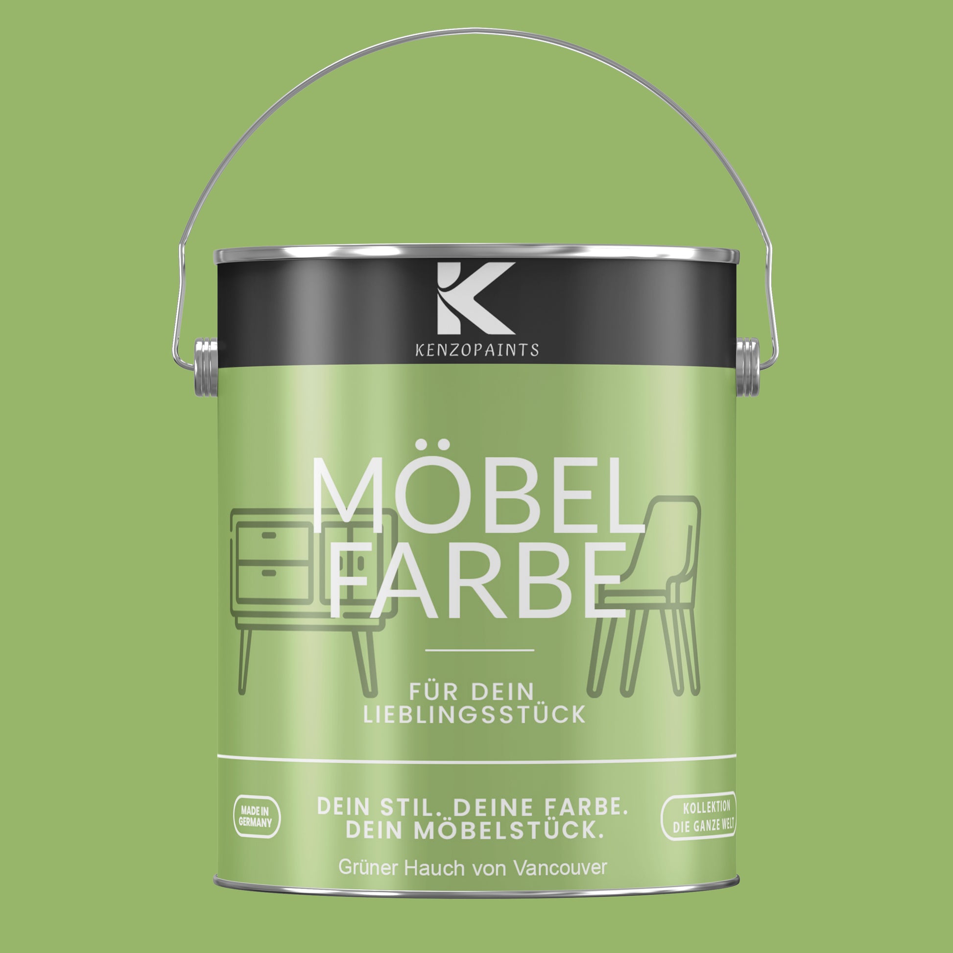 Kenzopaints Möbelfarbe - Grüner Hauch von Vancouver