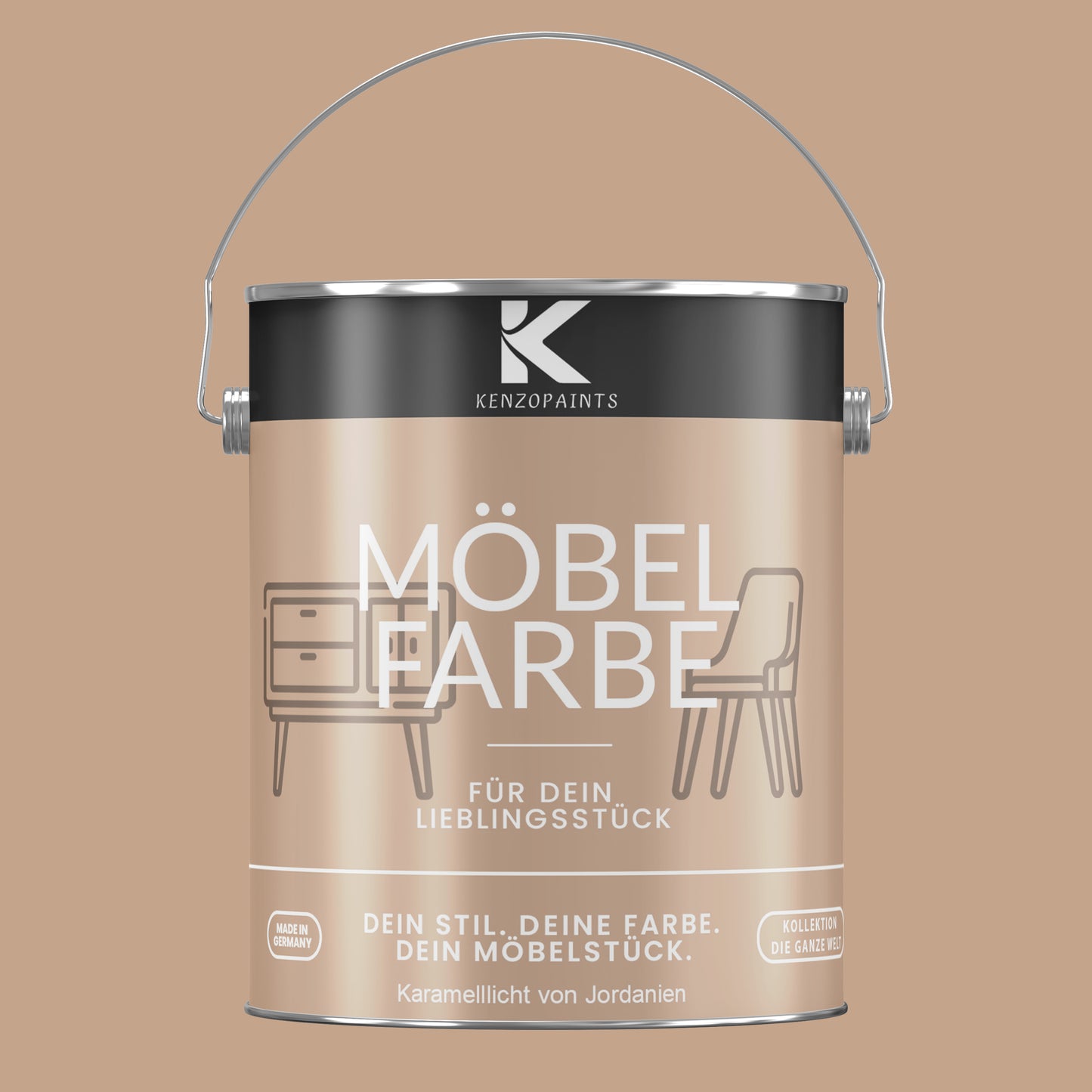 Kenzopaints Möbelfarbe - Karamelllicht von Jordanien